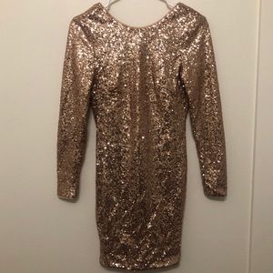 H&M gold minidress